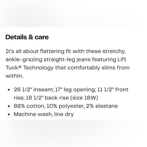 NYDJ Marilyn Ankle Straight Leg Jeans. Size 14W - Picture 6 of 16